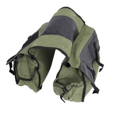 Imagem de Bolsa para Porta-malas de Bicicleta Em PVC 8L, Bolsa para Rack Traseiro Dobrável para Viagens e Deslocamentos, Bolsa para Porta-bicicletas Multifuncional de Lona Macia Resistente