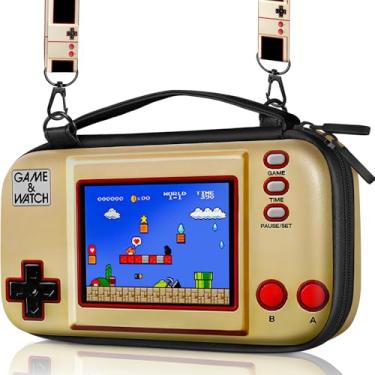 Imagem de Gurgitat Estojo de transporte para Nintendo Switch/Switch OLED, capa protetora rígida, alça de jogo, acessórios fofos para meninas, meninos, bolsa de armazenamento para Switch 2017/Oled 2021