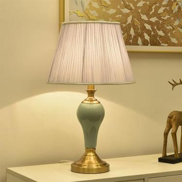 Imagem de Lâmpada De Mesa De Cerâmica Contemporânea LED Arte De Luxo Sala De Estar Villa Hotel Quarto De Estudo Cama Mesa Luz (Estilo 20)