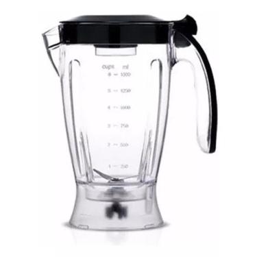 Imagem de Copo Liquidificador Walita Liqfaz Cristal Preto C/ Tampa