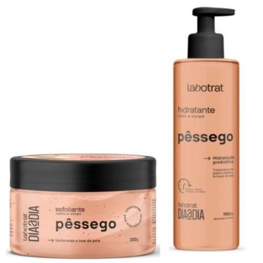 Imagem de Kit Hidratante 190ml + Esfoliante 300g Labotrat Pêssego Corpo e Rosto