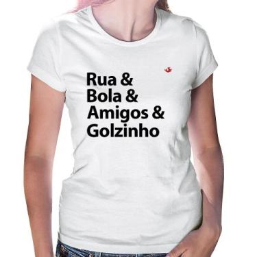 Imagem de Baby Look Rua & Bola & Amigos & Golzinho - Foca na Moda, Branco, GG