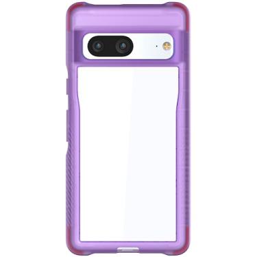 Imagem de Ghostek Capa transparente para Pixel 7 da Covert, com design ultrafino e fino, antiderrapante, suporta carregamento sem fio e capa protetora à prova de choque projetada para o Google Pixel 7 2022 (6,3 polegadas) (roxa)