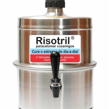 Imagem de Chopeira Portatil A Gelo Aluminio Risotril 5.1lt Não Elétrica - Beer C