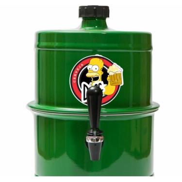 Imagem de Chopeira Portatil A Gelo Verde Homer Duff 5.1lt Não Elétrica - Beer Ch