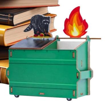 Imagem de Porta-lápis de | Porta-escova de lixo colorido | Organizador legal de artigos de papelaria, material escolar, copo multifuncional para casa, escola, negócios