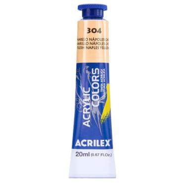 Imagem de Tinta Acrylic Colors Acrilex 20ml 304 Amarelo Nápoles Carne, 304 - AMA