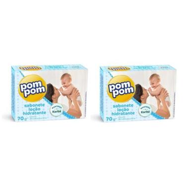 Imagem de Kit 2 Sabonete Em Barra Pom Pom Hidratante 70g - Pom Pom