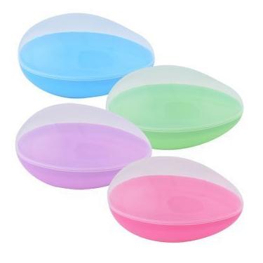 Imagem de Ovo de Páscoa vazado jumbo (pastéis mistos com parte superior transparente) 1 unidade