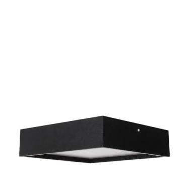 Imagem de Plafon Quadrado Madeira 25X25cm - Adrilustres, Preto