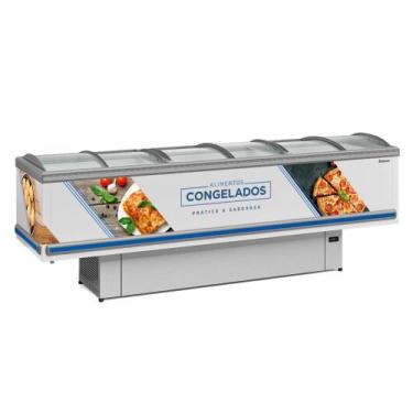 Imagem de Expositor Ilha Gelopar Para Congelados Premium 819 Litros Branco 220V 