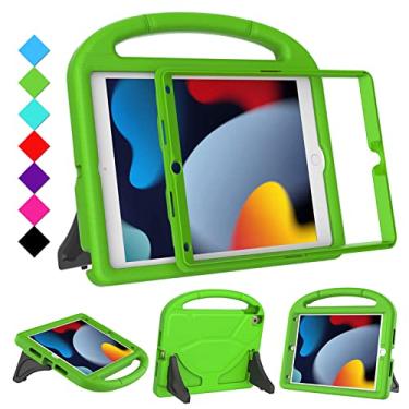 Imagem de RTOBX Capa infantil para iPad 10.2 e 10.5, iPad 9ª/8ª/7ª geração 10,2 polegadas 2021 2020 2019 com protetor de tela, iPad Air 3ª geração/Pro 10,5 polegadas com suporte, verde