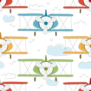 Imagem de Papel De Parede 3m Adesivo Avião Aviões Colorido