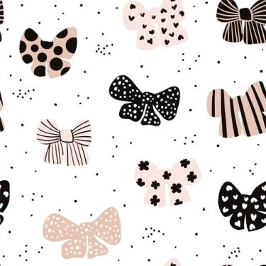 Imagem de Papel De Parede 3m Adesivo Lacinho Rosa Fita Laço