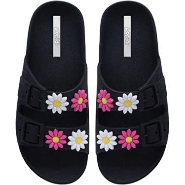 Imagem de Chinelo Infantil Feminina Menina Nº 25 ao 40 Sandália Papete Moda Slide 12.59 (Preto, BR, Adulto, Numérico, 38)