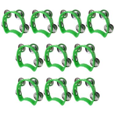 Imagem de Kit 15 Pandeiros Meia Lua Infantil Verde New York