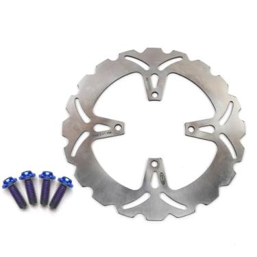 Imagem de Rotor de disco de freio traseiro com parafusos de montagem para Suzuki GS400 1989, GSF Bandit 75A 400 89-96, GS500E 89-03, GS500F 04-07, GSX600F 88-97, GSX750 89-92, acessórios de substituição de