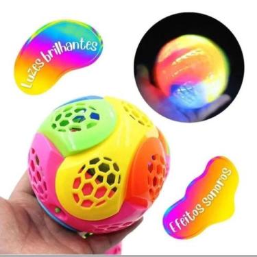 Imagem de Brinquedo Bola Maluca Pula Vibra Com Luz De Led - Europio