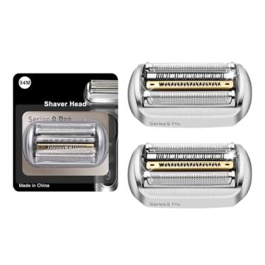 Imagem de Peça de substituição da cabeça de barbeador elétrico 94M compatível com barbeadores elétricos Braun Series 9 Pro e Series 9 (pacote com 2)