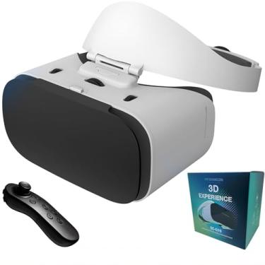 Imagem de Headset VR Telefone Com Controle, Óculos VR 3D TV, Filmes E Videogames, Fone Ouvido Realidade Virtual Para IPhone/telefone Android Compatível De 4,7 A 7,1 Polegadas(Y5)