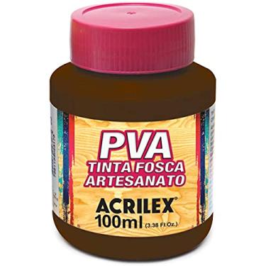 Imagem de Tinta PVA, Acrilex, Marrom Escuro, 100 ml