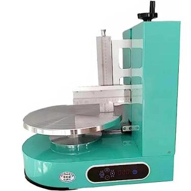 Imagem de Máquina de revestimento para decoração de bolo, máquina de raspar e amaciador de revestimento para bolos, máquina de espalhar creme de manteiga para bolos de 4 a 12 polegadas, verde