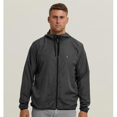 Imagem de Jaqueta Corta Vento Masculino Com Capuz WSS Brasil Diamond, Cinza, G