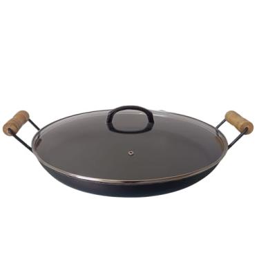 Imagem de Disco Arado Chapa De Ferro 42 Cm C Tampa De Vidro 5cm Altura