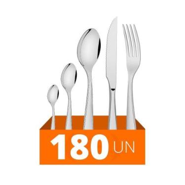 Imagem de Faqueiro 180 Pçs Laguna Totalmente Aço Inox Itop Tramontina