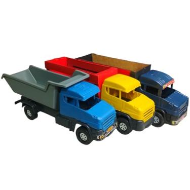 Imagem de Caminhão Brinquedo Frota Serviços Infantil Sortido Kit C/03