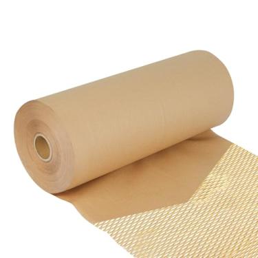 Imagem de CUALFEC Rolo De Papel Embalagem Honeycomb - 50,8 Cm X 248 M, 200 Adesivos Frágeis Incluídos, Caixa Vinho, Protetor Obras Arte E Copos, Envoltório Amortecimento Resistente Para Remessa, Mudança Prese