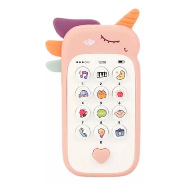 Imagem de Brinquedo Bebê 2 Em 1 Celular Mordedor Música Baby Phone 