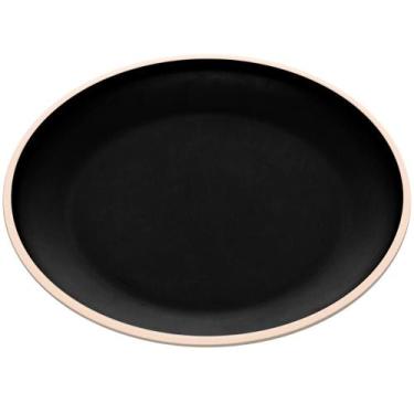 Imagem de Prato Para Pão Sobremesa Melamina 15cm Class Wolff Preto Servir Bolo B