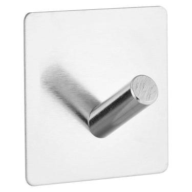 Imagem de Gancho De Parede Auto Adesivo Inox Kit 2 Peças 5,5cm