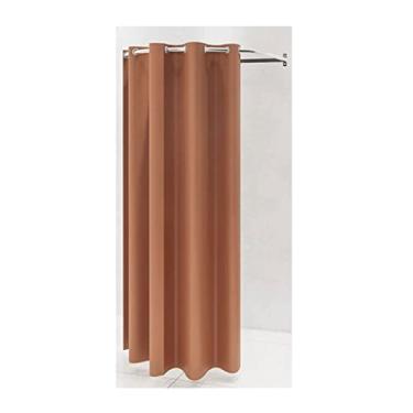 Imagem de SJHDUNBW Vestiário em forma de U para loja de roupas inclui varão suspenso para cortina de sombreamento para proteção de privacidade