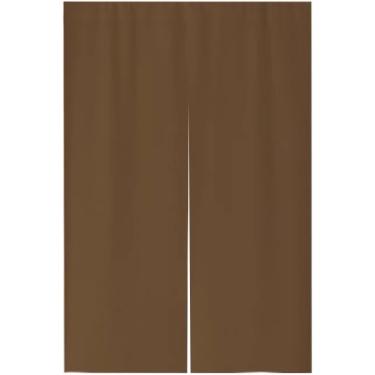 Imagem de Cortina De Porta De Estilo Japonês Meia Porta Pendurada Porta Noren Tecido Cortina Decoração Para Sushi Bar Izakaya Cozinha Casa Tatami, Dark Green, 47.2x33.4inches