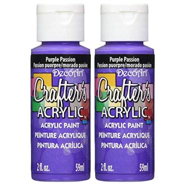 Imagem de Pacote com 2 - Tinta acrílica multiuso Deco Art Crafter's - Passion roxo (dca-72) - 59 ml cada