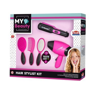 Imagem de Kit Beleza Infantil My Beauty Hair Chapinha e Secador c/ Som