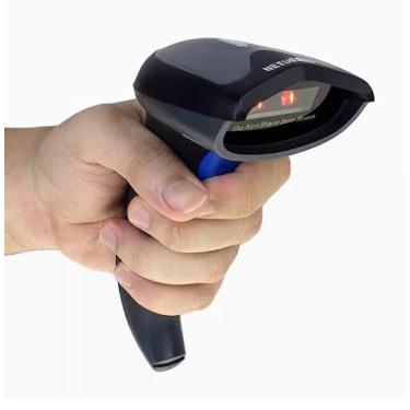 Imagem de Scanner de código de barras, leitura de código 1D e 2D sem fio e Bluetooth, longo alcance sem fio de 65 m, bateria de 1200 mAh, USB, digitalização de alta velocidade para inventário e ponto de venda