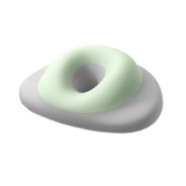 Imagem de Ｂｅｓｇａ Almofada de apoio para o pescoço, almofada para descanso de bruços, para massagem em salão de beleza, para mesa de escritório, Cinza Verde
