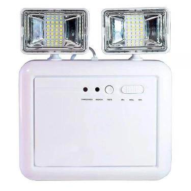 Imagem de Luminaria De Emergencia 2 Farois Lampada Led Recarregavel Lu