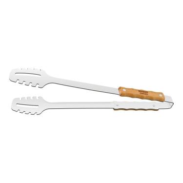Imagem de Pegador Para Carne Churrasco Com Lâmina Em Aço Inox Com Cabo De Madeira 47,3 Cm