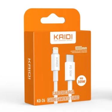 Imagem de Cabo Usb C X Lightning Kaidi 30w Kd-26