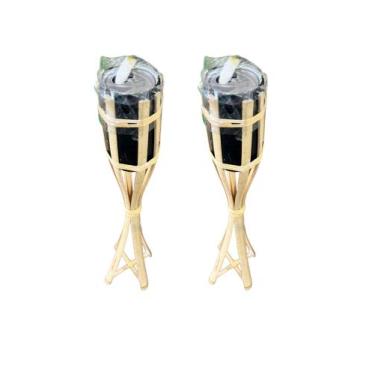 Imagem de Kit 2un Tocha Bambu 50cm  Decoração Festa junina sao joao - Mor