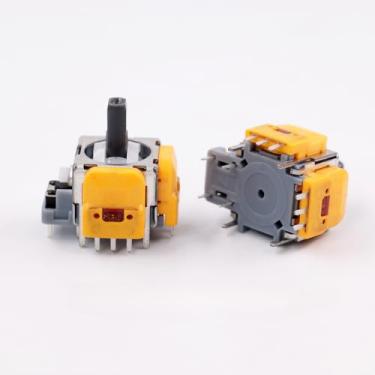 Imagem de NSLikey Módulo De Joystick Com Sensor Analógico 3D Efeito Hall, 2 Peças, Substituição Para Potenciômetro Sony Ps5, Cor Amarela