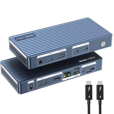 Imagem de ACASIS Dock Thunderbolt 4 - 11 Portas, Hdmi 8K60Hz, Ethernet 1Gbe, Sd/Tf 4.0, Usb C/A De 10Gbps, Áudio 3,5Mm, Docking Station Para Macbook Com Monitor Duplo, 40Gbps Mac M1/M2/M3 Pro/Max