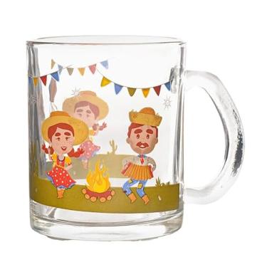 Imagem de Caneca Festa Junina Vidro 320ml Wincy un - CAIPIRA FIRE VF JNW7003
