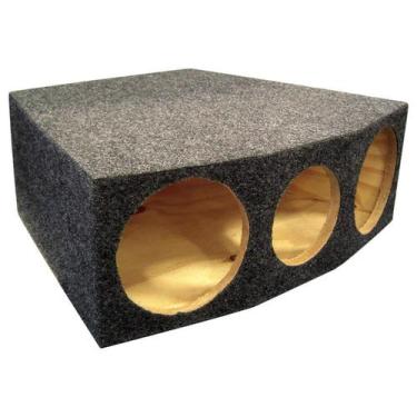 Imagem de Caixa Vazia Para 2 Cornetas E 1 Tweeter Trapezoidal - Caixarias