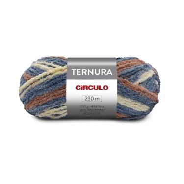 Imagem de Lã Ternura Círculo 100g - Para Crochê e Tricô (MESCLA PEDREIRA 9560)