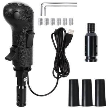 Imagem de Maeysiph USB American Truck Simulator Shifter, Ats shifter Gearshift Knob Fit for ATS & ETS2 Games, PC Sim Racing Shifter Compatible with Logitech G27 G29 G920 TH8A Fanatec SQ, Thrustmaster shifter